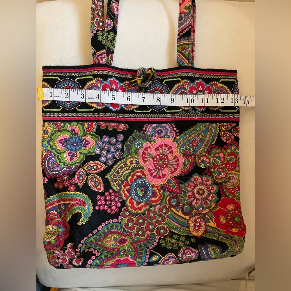 Vera Bradly Tote shoulder Bag Front Tie - Picture 4 of 7